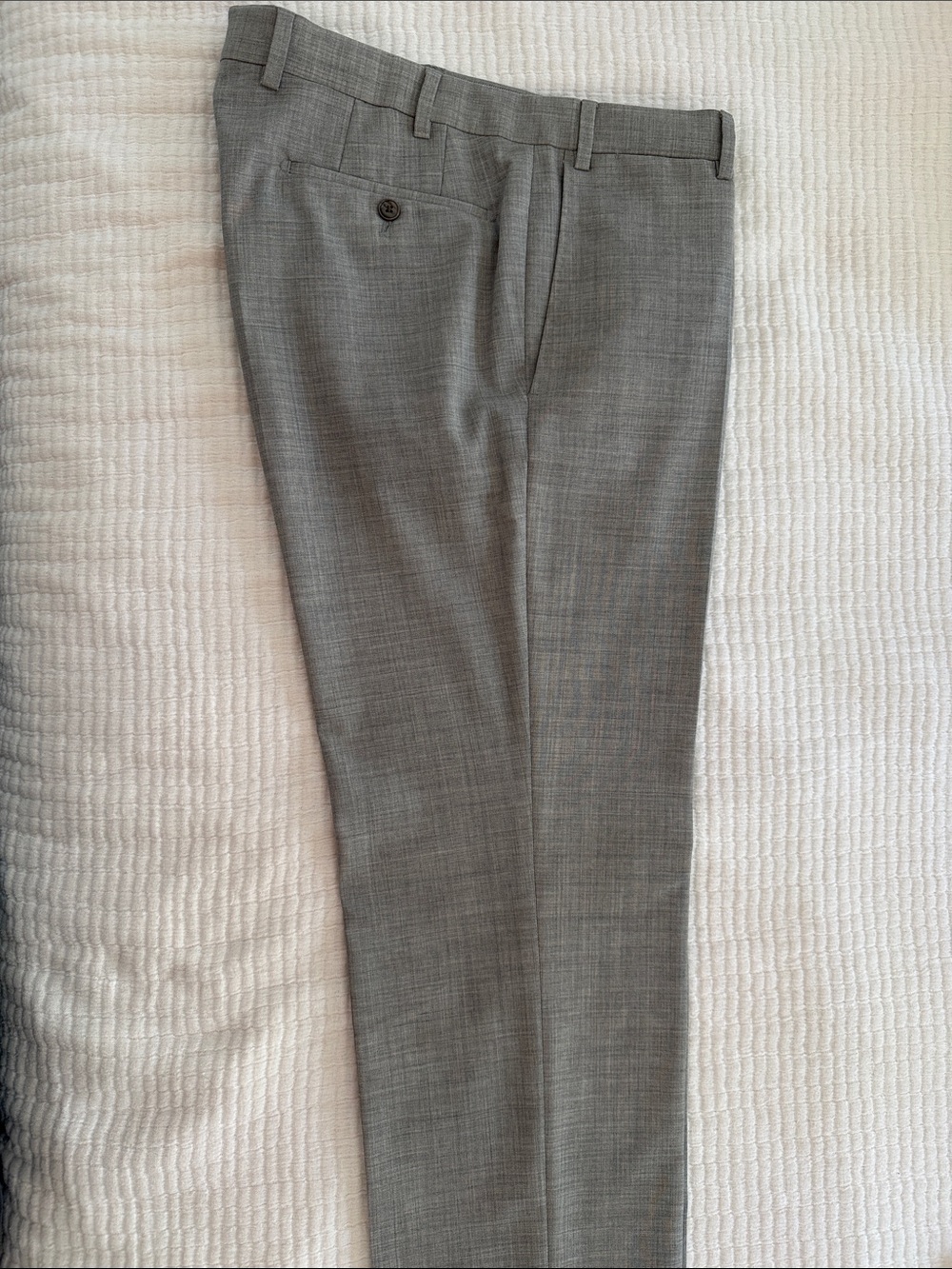 Men's Light Gray Dress Pants - HILTL German trousers designer